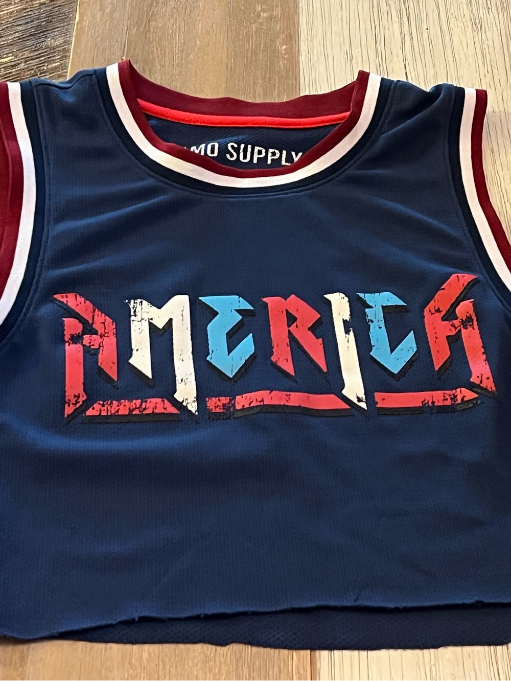 Mossimo Crop America Jersey S